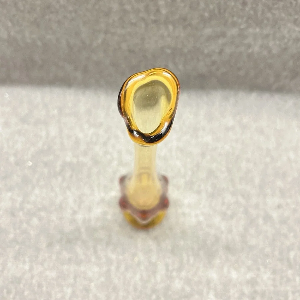 Vintage Viking Swung Amber Glass MCM 12